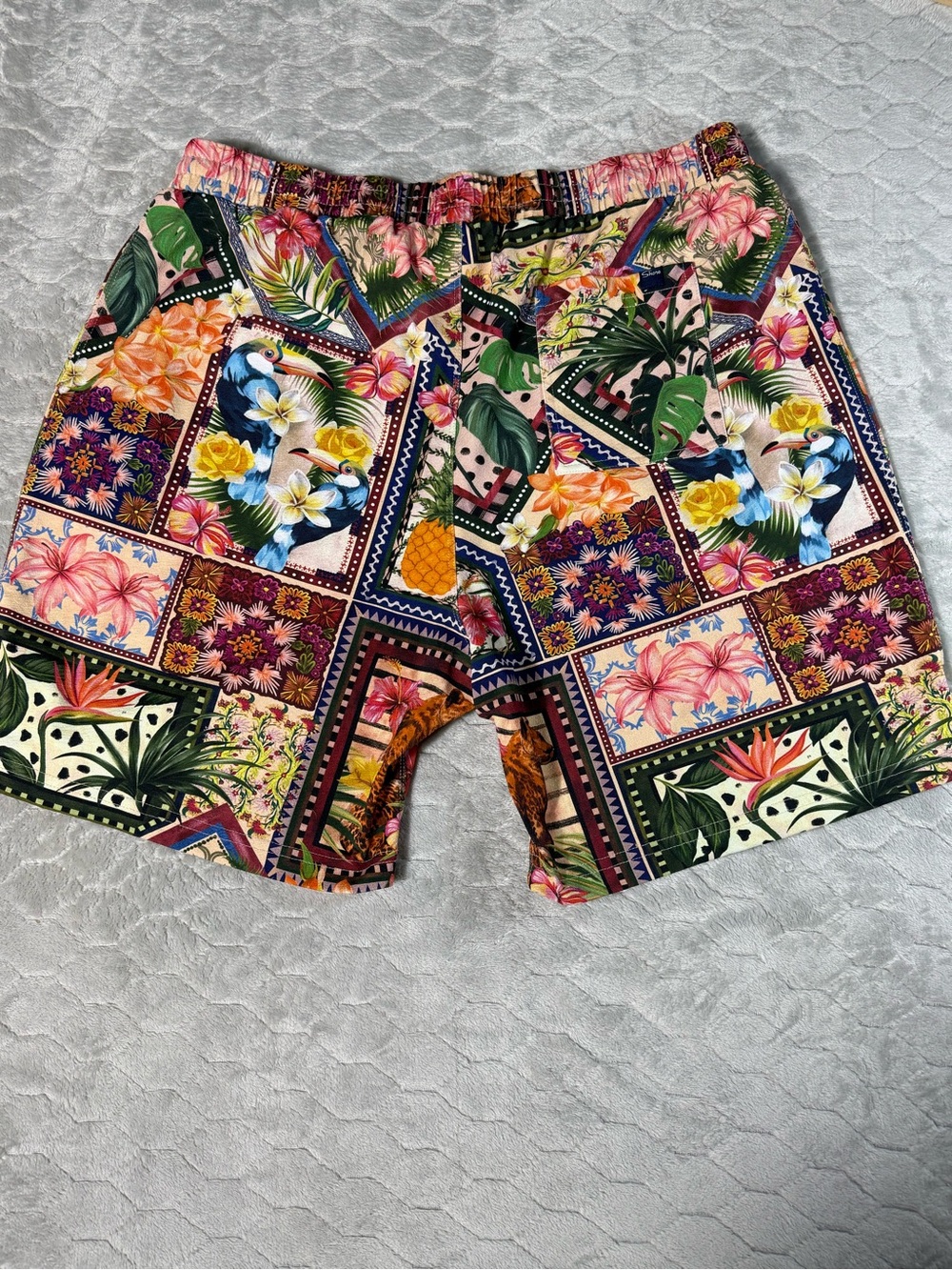 Shore Tropical Toucan Floral Beach Board Shorts Women’s XXL USA - Picture 4 of 8